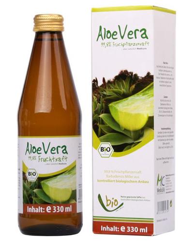  MEDICURA Ekologiczny sok z aloesu 100%, bezpośrednio tłoczony, NFC, certyfikat Bio - 330 ml Detoksykacja i odporność - cena, opinie, stosowanie - Apteka internetowa Melissa  