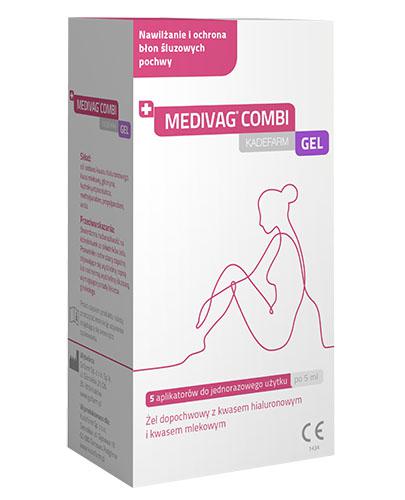  Medivag Combi Gel - żel dopochwowy z kwasem hialuronowym i kwasem mlekowym - 5 aplikatorów po 5 ml - Apteka internetowa Melissa  