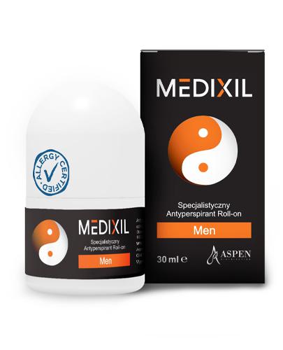  Medixil Men Antyperspirant Roll-on, 30 ml cena, opinie, właściwości - Apteka internetowa Melissa  