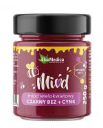 Ekamedica Miód wielokwiatowy Czarny bez + cynk - 250 g