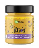 Ekamedica Miód wielokwiatowy Imbir + cebula + czosnek - 250 g