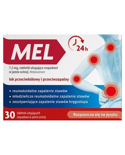 Mel 7,5 mg - 30 tabl. Lek przeciwbólowy - cena, opinie, dawkowanie - Apteka internetowa Melissa