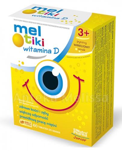 MELTIKI WITAMINA D Smak waniliowy - 60 tabl. - Apteka internetowa Melissa