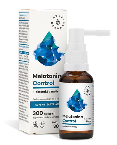  Aura Herbals Melatonina Control + ekstrakt z melisy Aerozol, 30 ml - Apteka internetowa Melissa  