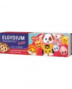  Elgydium Kids Emoji Pasta do zębów dla dzieci 3-6 lat o smaku orzeźwiającej truskawki, 50 ml cena, opinie, skład