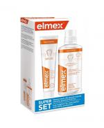 ELMEX Płyn do płukania jamy ustnej - 400 ml + Pasta przeciw próchnicy - 75 ml GRATIS!