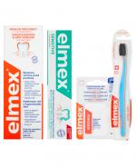 ELMEX SENSITIVE Pasta do zębów wrażliwych - 75 ml + Ultra Soft Szczoteczka do zębów - 1 szt. + Płyn do płukania jamy ustnej przeciw próchnicy z aminofluorkiem - 400 ml + Nić dentystyczna woskowana - 50 m