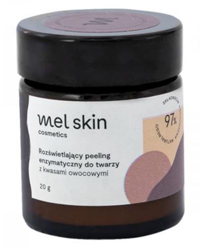  Mel Skin Rozświetlający Peeling enzymatyczny do twarzy z kwasami owocowymi, 20 g, cena, opinie, właściwości  - Apteka internetowa Melissa  