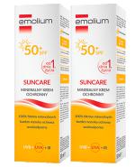 EMOLIUM SUNCARE Mineralny krem ochronny SPF50+, 2 x 50 ml