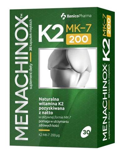  MENACHINOX K2 MK-7 200 - 30 kaps. Dla zdrowych i mocnych kości. - Apteka internetowa Melissa  