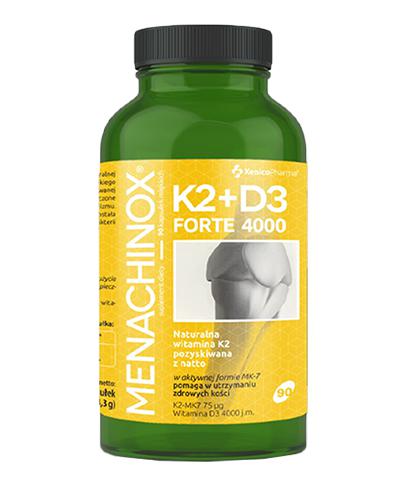  Menachinox K2+D3 Forte 4000, 90 kaps., cena, opinie, składniki - Apteka internetowa Melissa  
