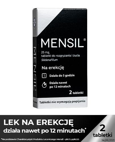 MENSIL 25mg - 2 tabl. Na problemy ze erekcją. - Apteka internetowa Melissa