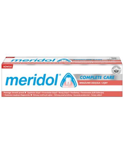  Meridol Complete Care Pasta na wrażliwe dziąsła i zęby, 75 ml - Apteka internetowa Melissa  
