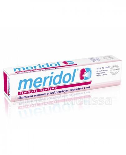 MERIDOL PEWNOŚĆ ODDECHU Pasta do zębów i języka przeciwko przykremu zapachowi z ust - 75 ml - Apteka internetowa Melissa