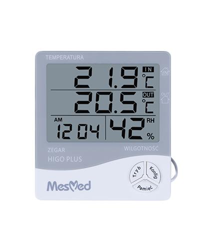  MesMed Higrometr Zegar Termometr zewnętrzny i wewnętrzny MM-778 Higo Plus - 1 szt. - cena, opinie, właściwości - Apteka internetowa Melissa  