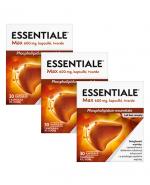  ESSENTIALE MAX 600 mg, 3 x 30 kapsułek. Na wątrobę.