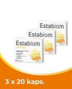ESTABIOM JUNIOR - 3 x 20 kaps. probiotyk na odporność - opinie, stosowanie, ulotka