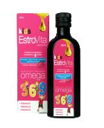  EstroVita Kids Omega 3-6-9 Dla dzieci o smaku malinowym, 150 ml, cena, opinie, wskazania