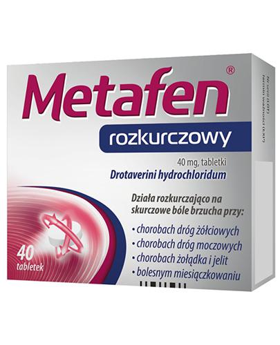  Metafen rozkurczowy 40 mg, 40 tabl., cena, opinie, wskazania - Apteka internetowa Melissa  