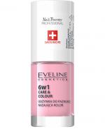  Eveline Cosmetics Skoncentrowana Odżywka do paznokci 6w1 nadająca kolor Shimmer Pink - 5 ml - cena, opinie, stosowanie