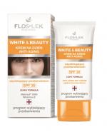 Flos-lek White&Beauty Krem na dzień Anti-aging zapobiegający przebarwieniom SPF30 - 30 ml