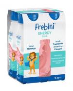 FREBINI ENERGY DRINK O smaku truskawkowym - 4 x 200 ml