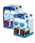  FRESUBIN ENERGY DRINK O smaku czarnej porzeczki - 4 x 200 ml + FRESUBIN PROTEIN ENERGY DRINK O smaku czekoladowym - 4 x 200 ml