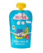 FRUCHTBAR Ekologiczny mus owocowy ze zbożem - borówka, banan, ryż - 100 g