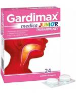  Gardimax Medica Junior truskawkowy, 24 tabletki do ssania