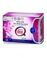 GENTLE DAY Podpaski higieniczne na  noc z paskiem anionowym - 8 szt.