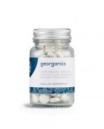  Georganics, Naturalne tabletki do mycia zębów, English Peppermint, 120 tabletek