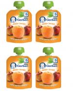 GERBER Deserek Jabłko, morela po 6 m-cu - 4x90g