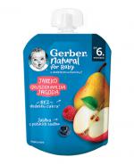Gerber Natural For Baby Deserek jabłko-gruszka-malina-jagoda po 6. miesiącu, 80 g