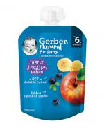  Gerber Natural For Baby Deserek jabłko-jagoda-banan po 6. miesiącu, 80 g