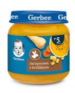  GERBER Obiadek delikatne jarzynki z królikiem po 5 miesiącu - 125 g