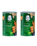  Gerber Organic Chrupki pszenno - owsiane Marchewka Pomarańcza Nutri Puffs po 10 miesiącu - 2x35 g - cena, opinie, składniki