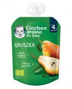 Gerber Organic For Baby  Deserek gruszka po 4. miesiącu, 80 g
