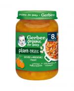  Gerber Organic for Baby Plant - Tastic Gulasz z marchewki i fasoli po 8. miesiącu, 190 g, cena, opinie, składniki