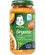 Gerber Organic Kaszotto z warzywami i indykiem w sosie pomidorowym po 12 miesiącu - 250 g