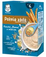 Gerber Pełnia Zbóż Kaszka manna z mlekiem