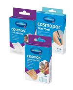 Hartmann Cosmos Water-Resistant Plastry z odpornej na zachlapanie i brud folii, 40 szt. + Hartmann Cosmopor Samoprzylepny opatrunek chłonny w kolorze skóry 10 cm x 8 cm - 5 szt. + Hartmann Cosmos Miękkie plastry 2 rozm. - 8 szt. 