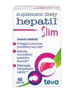  HEPATIL SLIM, Wsparcie dla wątroby i utrzymania prawidłowej masy ciała, 60 tabletek
