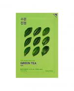  HOLIKA HOLIKA Pure Essence Mask Sheet GREEN TEA maseczka na bawełnianej płachcie - 1 szt. - działa antybakteryjne i tonizuje - cena, właściwości, opinie
