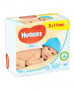 HUGGIES PURE Chusteczki nawilżane - 3x56 szt.
