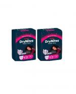 HUGGIES DRYNITES Pieluchomajtki dla dziewczynki 8-15 lat 27-57 kg - 2 x 9 szt.