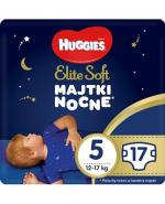 Huggies Elite Soft 5 Majtki nocne 12 - 17 kg -17 szt.