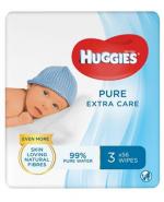 Huggies Pure Extra Care Chusteczki nawilżane - 3 x 56 szt.