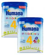Humana 4 Mali odkrywcy Mleko modyfikowane, 2 x 650 g - cena, opinie, właściwości