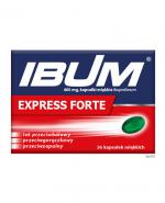  IBUM EXPRESS - 36 kaps. miękkich, preparat przeciwbólowy i przeciwzapalny - cena, opinie, wskazania