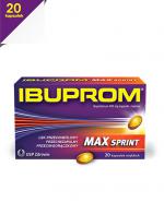  IBUPROM MAX SPRINT - 20 kaps. - szybkie wchłanianie - cena, opinie, wskazania
